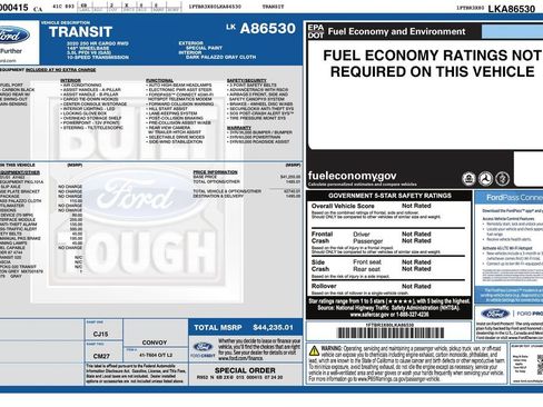Used 2020 Ford Transit 250 148 High Roof Extended RWD image 2