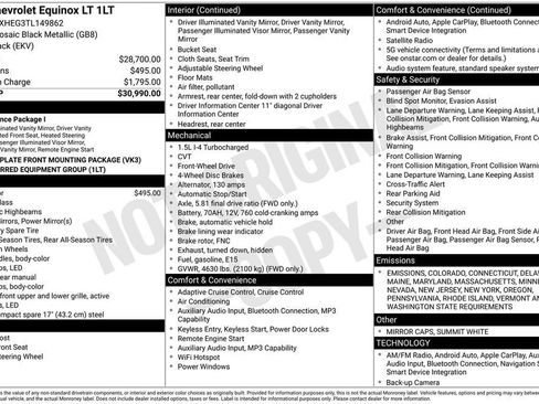 Used 2026 Chevrolet Equinox LT image 11