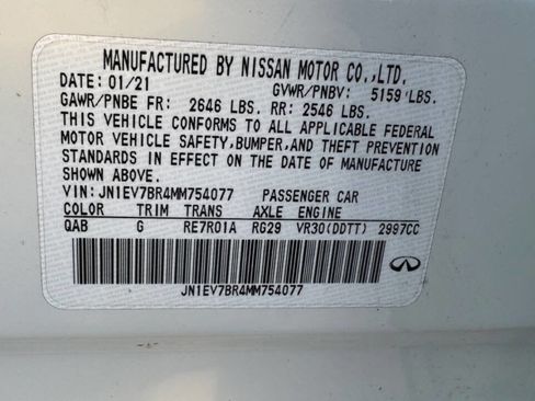 Used 2021 INFINITI Q50 Luxe w/ Cargo Package image 39