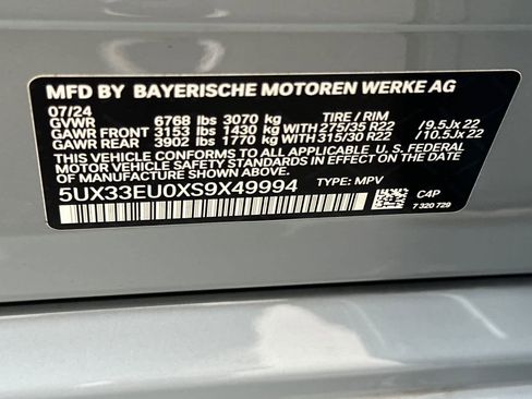 Used 2025 BMW X5 M60i w/ Executive Package image 32