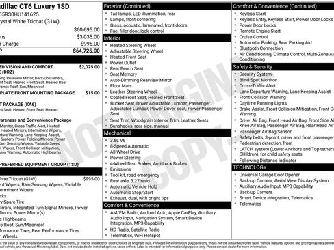 Used 2017 Cadillac CT6 Luxury AWD/4WD image 7