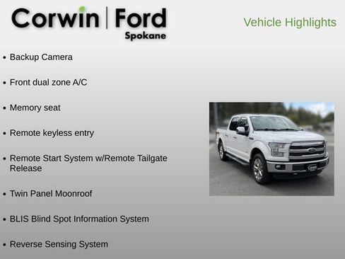 Used 2016 Ford F150 Lariat w/ Equipment Group 502A Luxury AWD/4WD image 6