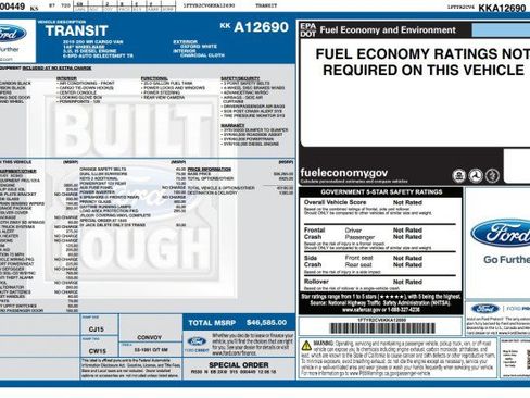 Used 2019 Ford Transit 250 148 Medium Roof w/ Exterior Upgrade Package RWD image 3