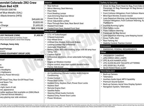 New 2025 Chevrolet Colorado ZR2 w/ Technology Package image 26