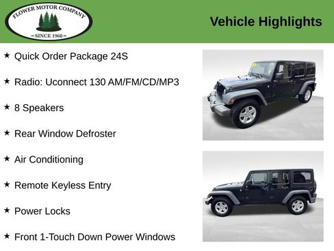 Used 2015 Jeep Wrangler Unlimited Sport w/ Quick Order Package 24S AWD/4WD image 5