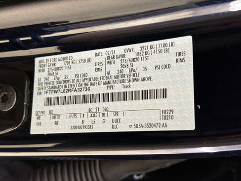 Used 2024 Ford F150 Platinum w/ Equipment Group 702A High AWD/4WD image 24