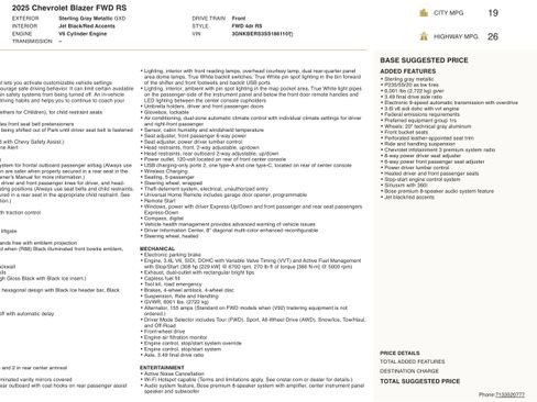 Used 2025 Chevrolet Blazer RS image 2