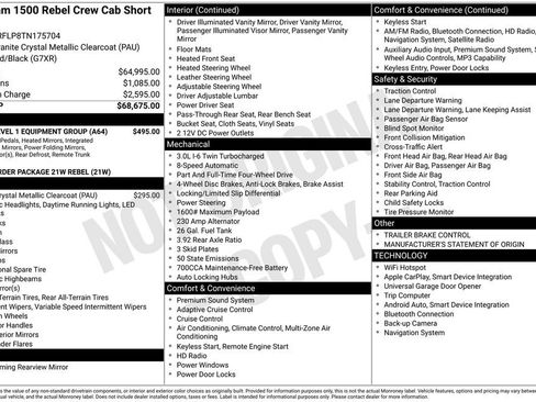 Used 2026 RAM 1500 Rebel w/ Rebel Level 1 Equipment Group image 10