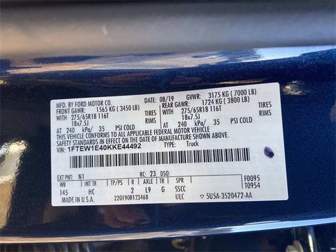 Certified 2019 Ford F150 Lariat w/ FX4 Off-Road Package image 22