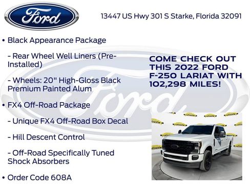 Used 2022 Ford F250 Lariat w/ Black Appearance Package image 20