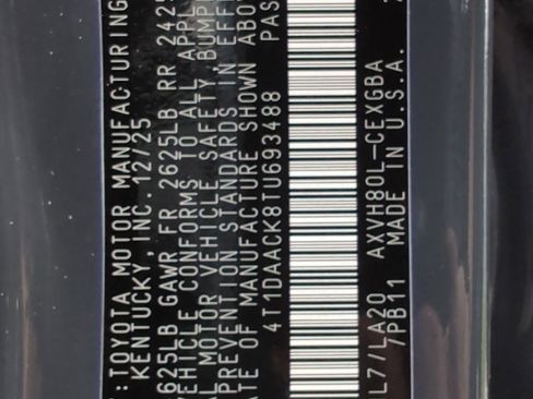Certified 2026 Toyota Camry XLE FWD image 34