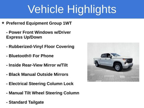 Used 2023 Chevrolet Silverado 1500 W/T w/ WT Value Package RWD image 5