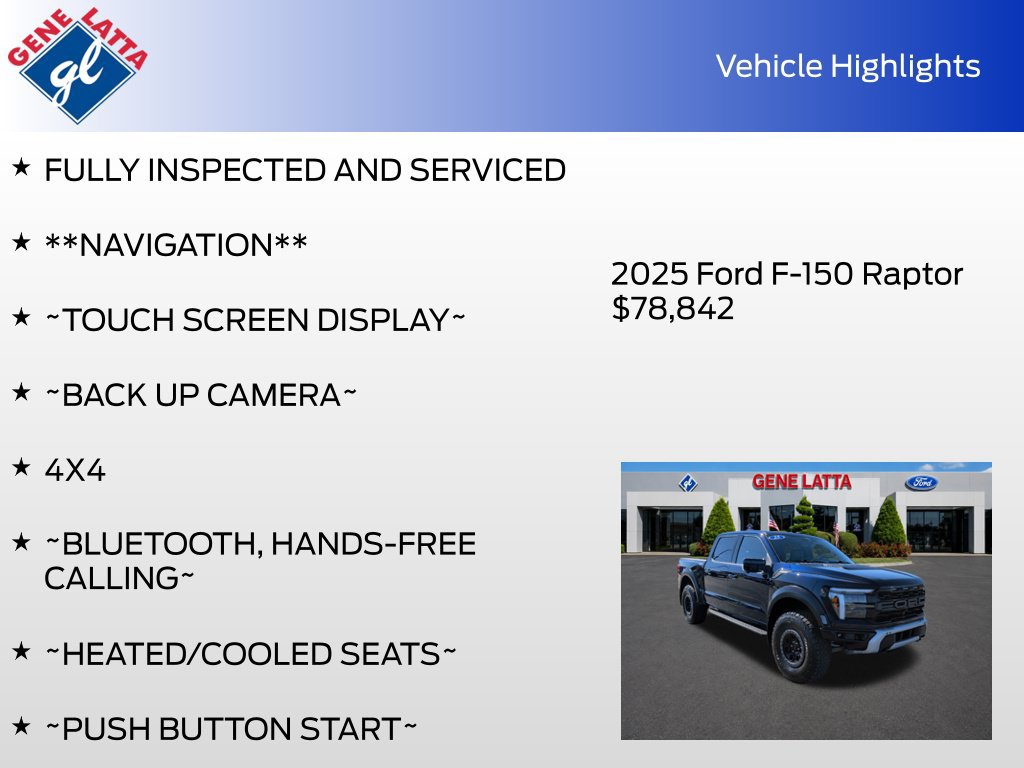 Certified 2025 Ford F150 Raptor AWD/4WD image 35