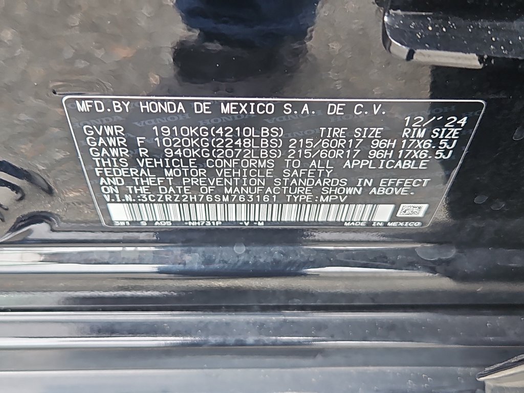 Certified 2025 Honda HR-V EX-L image 13
