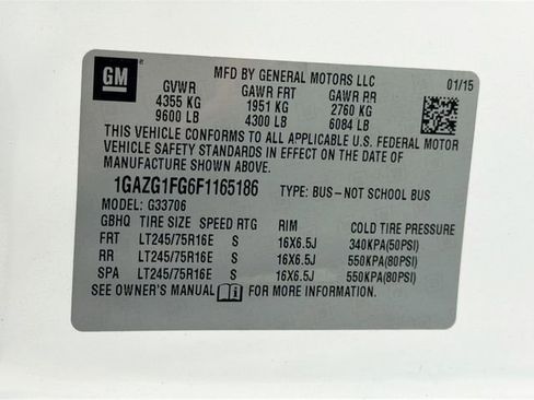 Certified 2015 Chevrolet Express 3500 LT w/ LT Preferred Equipment Group image 22