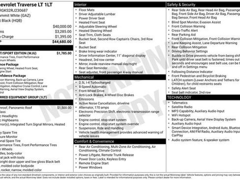 Used 2024 Chevrolet Traverse LT w/ Midnight/Sport Edition FWD image 7