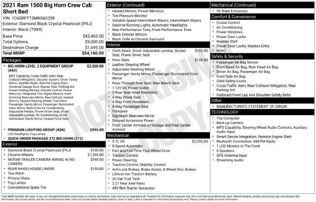 Used 2021 RAM 1500 Big Horn AWD/4WD image 4
