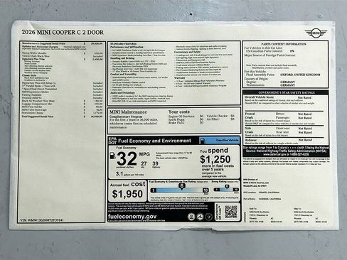 New 2026 MINI Cooper 2-Door Hardtop image 33