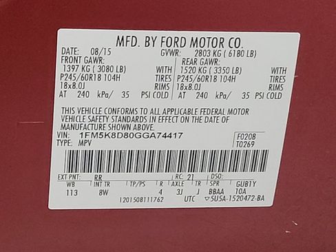 Used 2016 Ford Explorer XLT w/ Equipment Group 201A AWD/4WD image 33