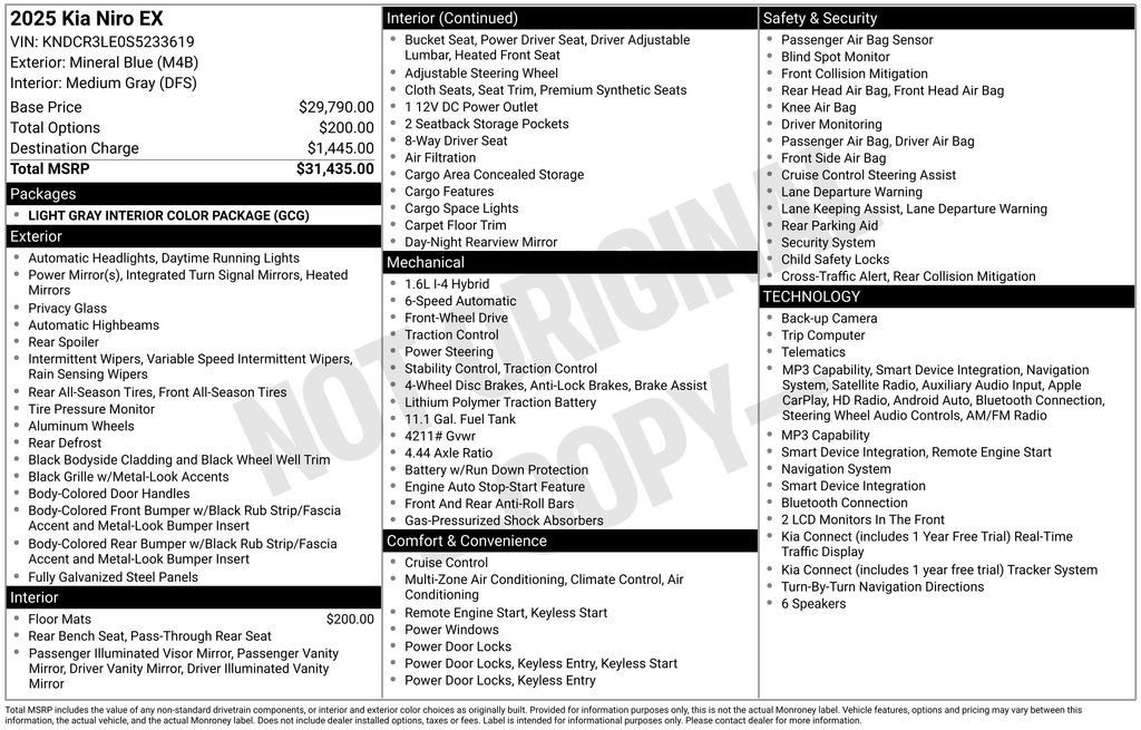Certified 2025 Kia Niro EX FWD image 37