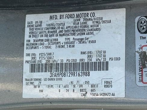 Used 2009 Ford Fusion SEL image 15