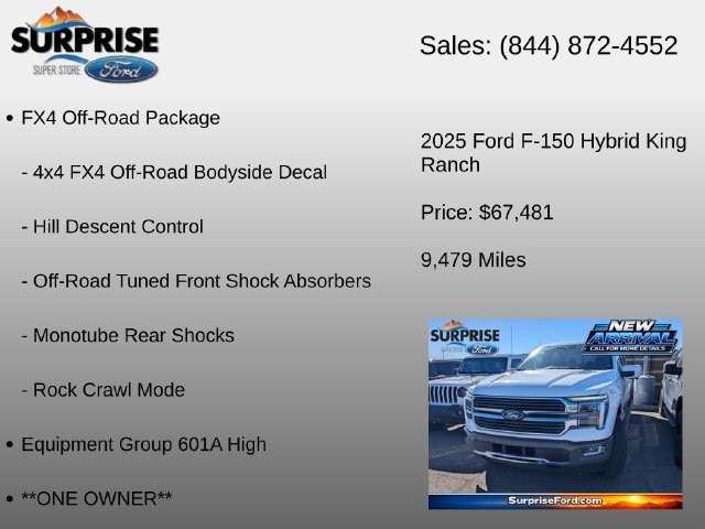 Used 2025 Ford F150 King Ranch w/ FX4 Off-Road Package AWD/4WD image 6