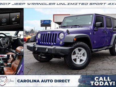 Used 2017 Jeep Wrangler Unlimited Sport w/ Quick Order Package 24S