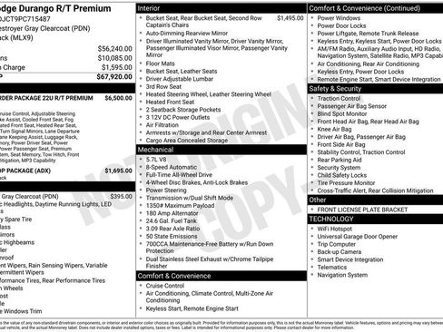 Used 2023 Dodge Durango R/T AWD/4WD image 9