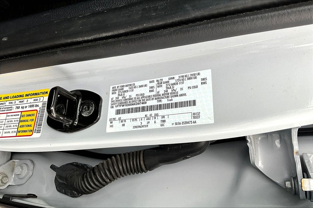 Certified 2022 Ford F150 Lariat w/ Equipment Group 502A High AWD/4WD image 24