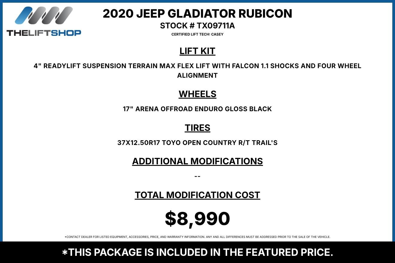 Used 2020 Jeep Gladiator Rubicon AWD/4WD image 2