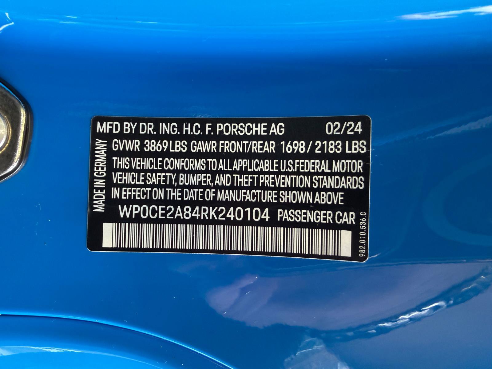 Used 2024 Porsche 718 Boxster Spyder RS RWD image 69