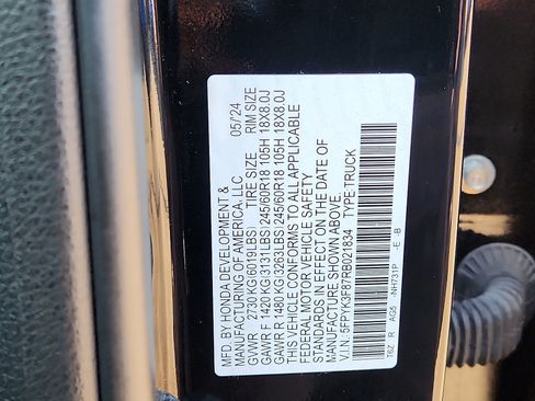 Used 2024 Honda Ridgeline Black Edition image 29