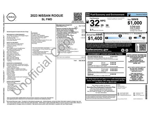 Used 2023 Nissan Rogue SL w/ SL Premium Package FWD image 5