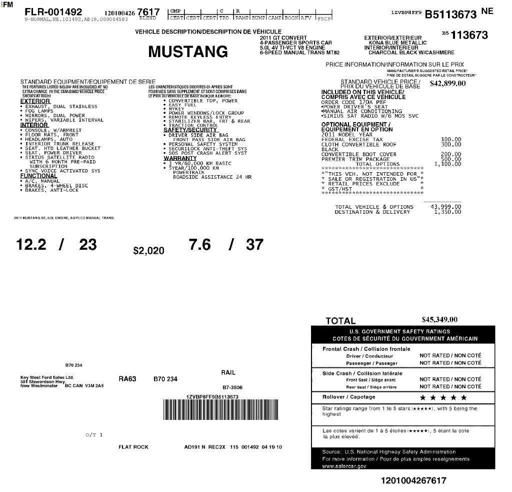 Used 2011 Ford Mustang GT RWD image 3