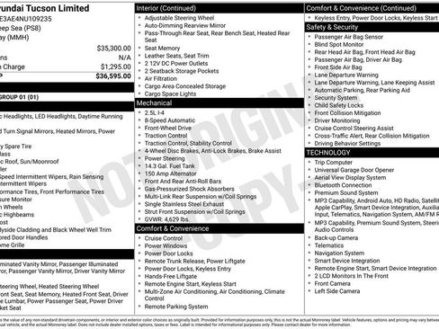 Used 2022 Hyundai Tucson Limited FWD image 31