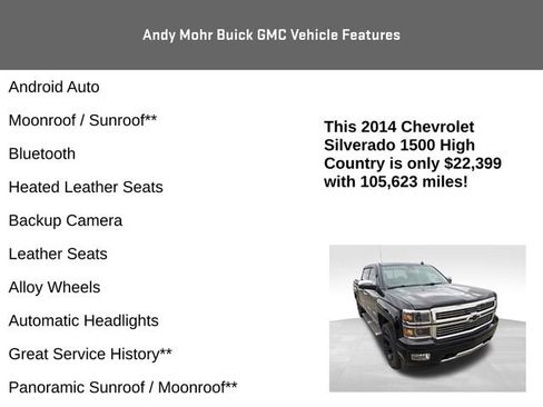 Used 2014 Chevrolet Silverado 1500 High Country w/ High Country Premium Package image 4