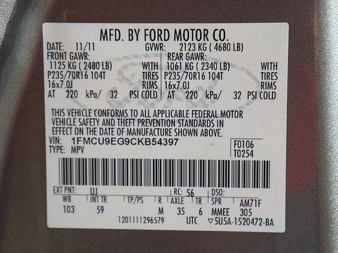 Used 2012 Ford Escape Limited image 54