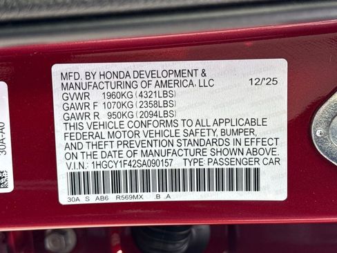 New 2025 Honda Accord SE image 28