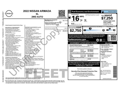 Used 2022 Nissan Armada SL RWD image 37