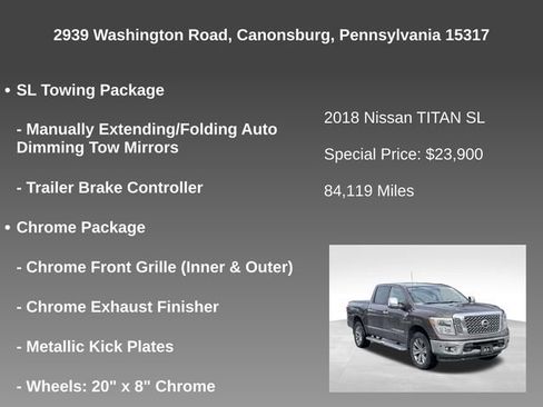 Used 2018 Nissan Titan SL w/ Chrome Package image 9