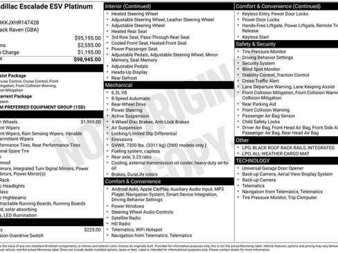 Used 2017 Cadillac Escalade ESV Platinum image 42