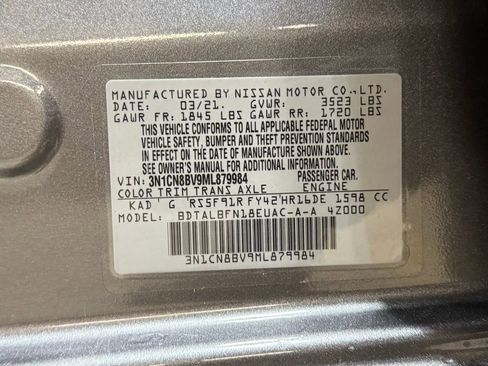 Used 2021 Nissan Versa S FWD image 37