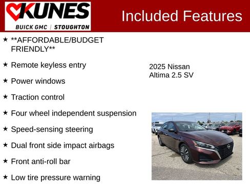Used 2025 Nissan Altima 2.5 SV FWD image 3