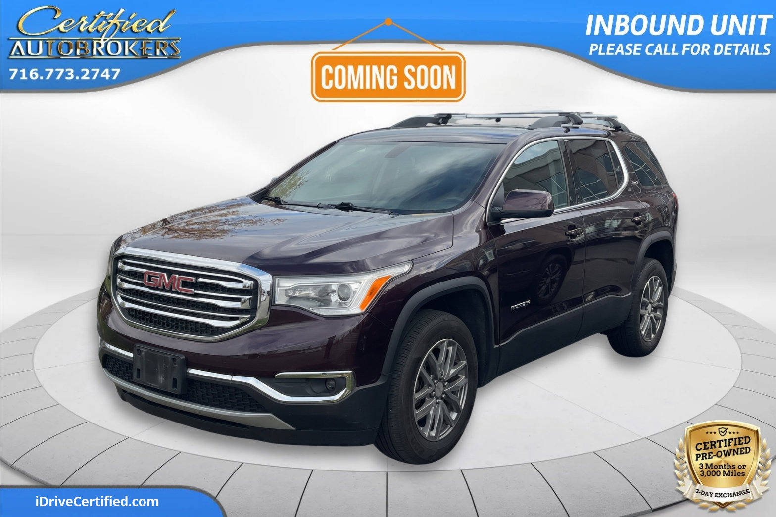 Used 2018 GMC Acadia SLE w/ LPO, Floor Liner Package FWD image 1