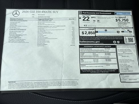 New 2026 Mercedes-Benz GLE 350 4MATIC image 34