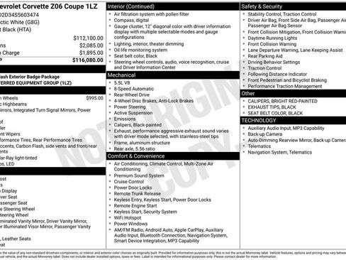 Used 2025 Chevrolet Corvette Z06 RWD image 36