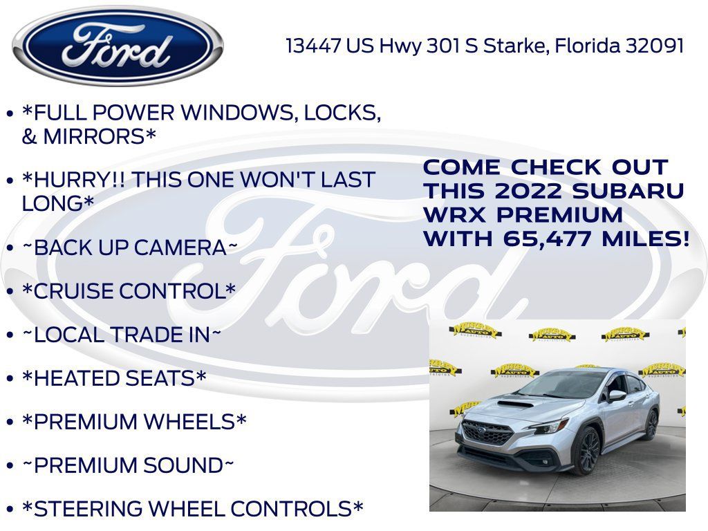 Used 2022 Subaru WRX Premium AWD/4WD image 12