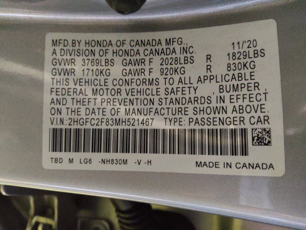 Used 2021 Honda Civic Sport image 33