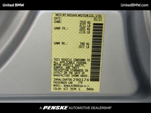 Used 2013 Nissan Altima 2.5 S FWD image 12