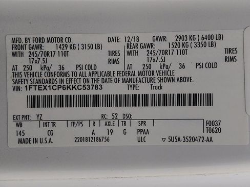 Used 2019 Ford F150 XL w/ Equipment Group 101A Mid RWD image 33